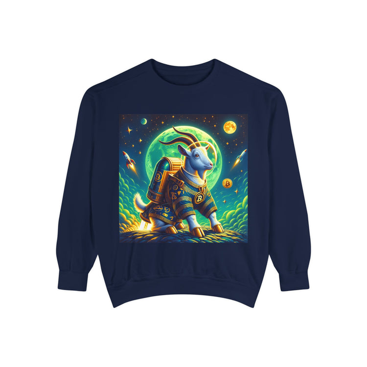 Goat Moon Odyssey: Cozy Goatseus Maximus Hoodie - MeMe