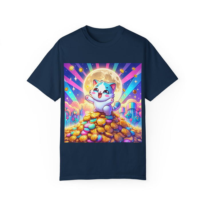 Popcat Crypto Vibes Tee - To the Moon! - MeMe