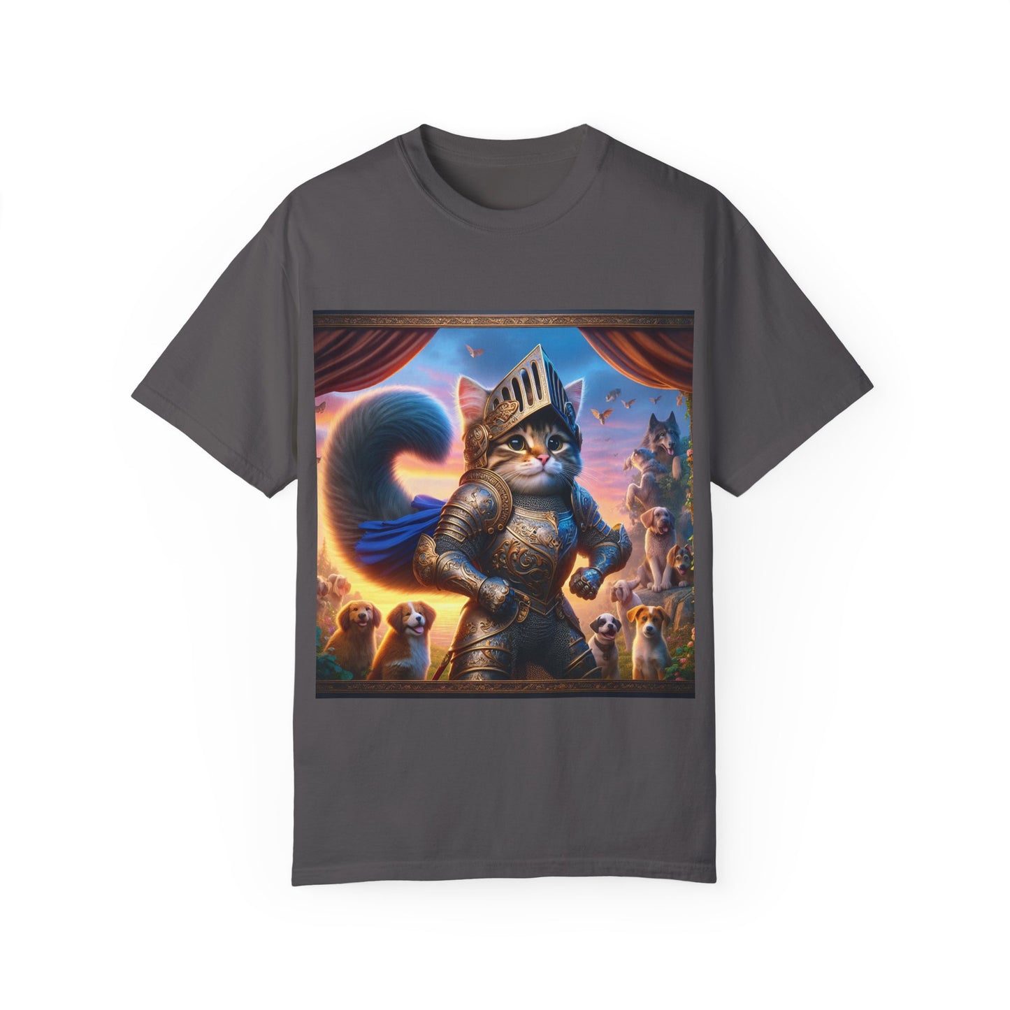 Epic Cat Knight Tee in Dog's World - MeMe