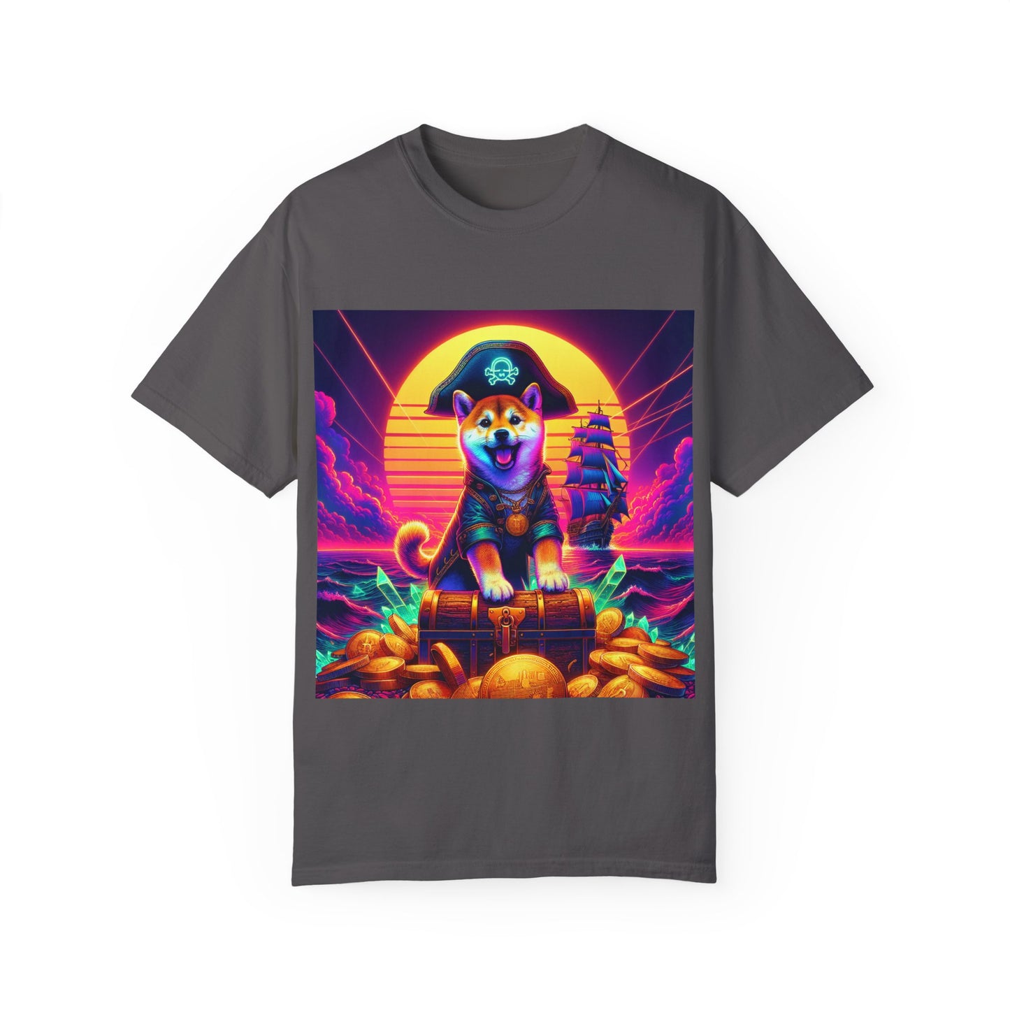 Bonk Hound Pirate Tee: Sail the Meme Seas - MeMe