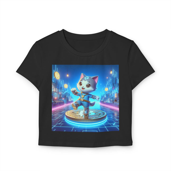 MEW Cat World Tee - Shine in Crypto Style - MeMe